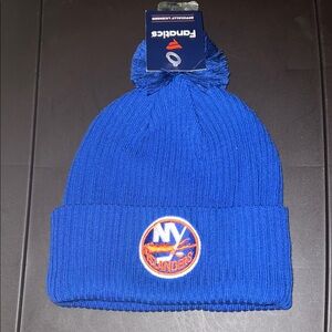 Fanatics NHL New York Islanders Royal Blue Beanie with Pom, OS
